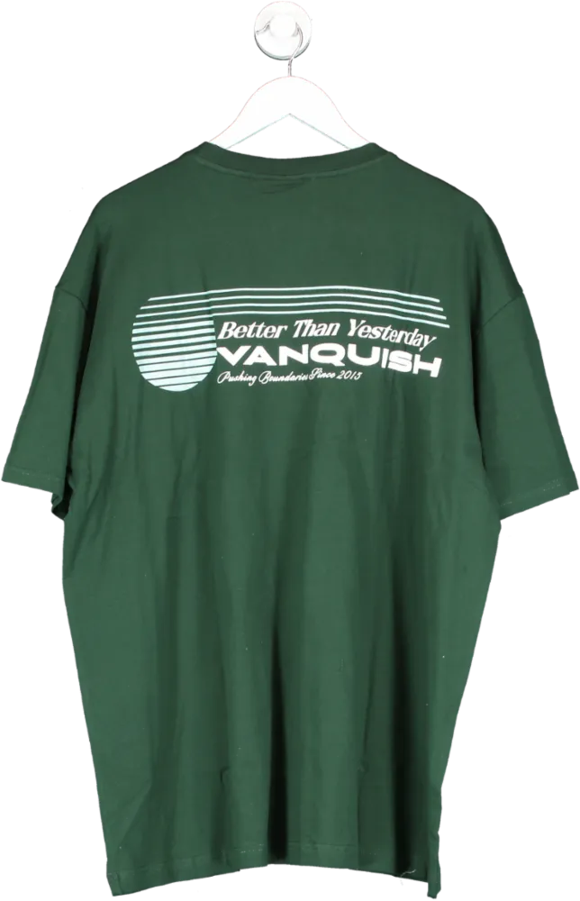 Vanquish Green Athletics Division Fitted T Shirt UK L