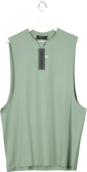 Vanquish Green Classic Sleeveless T Shirt UK L