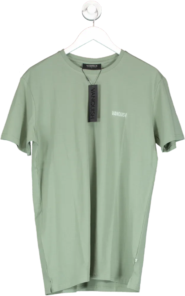 Vanquish Green Essential Slim Fit Short Sleeve T Shirt UK L