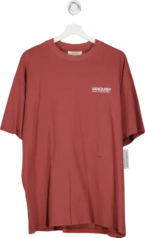 Vanquish Red Oversized T Shirt UK L