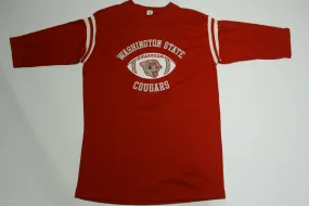 Washington State Cougars Vintage 70's WSU 3/4 Sleeve Striped Jersey T-Shirt