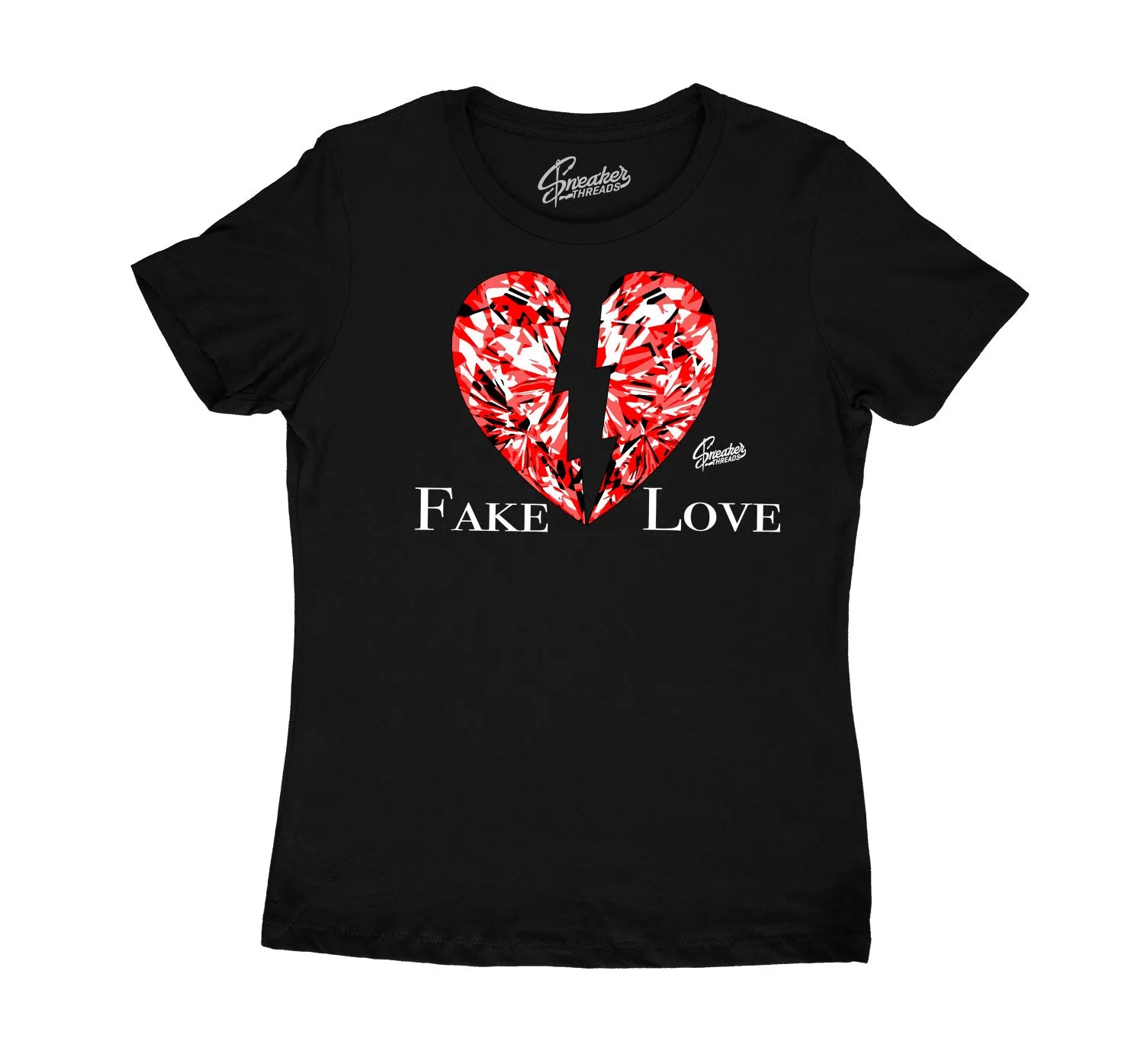 Womens Lipstick 14 Shirt - Love - Black