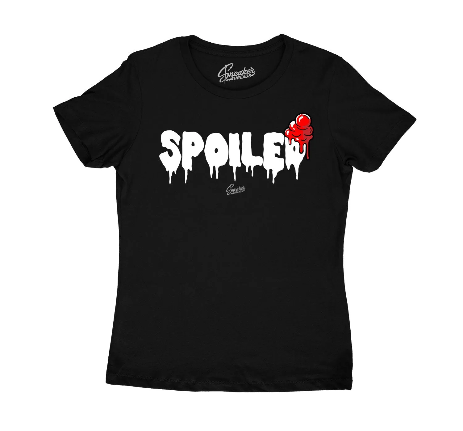 Womens Lipstick 14 Shirt - Spoiled - Black