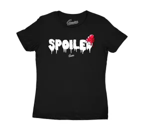 Womens Red Thunder 4 Shirt - Spoiled - Black