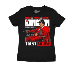 Womens Red Thunder 4 Shirt - Trust Issues - Black