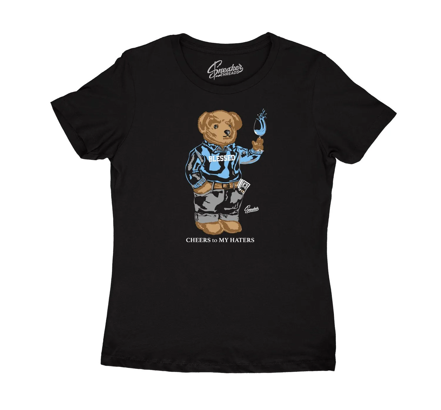 Womens - University Blue 9 Cheers Bear Shirt